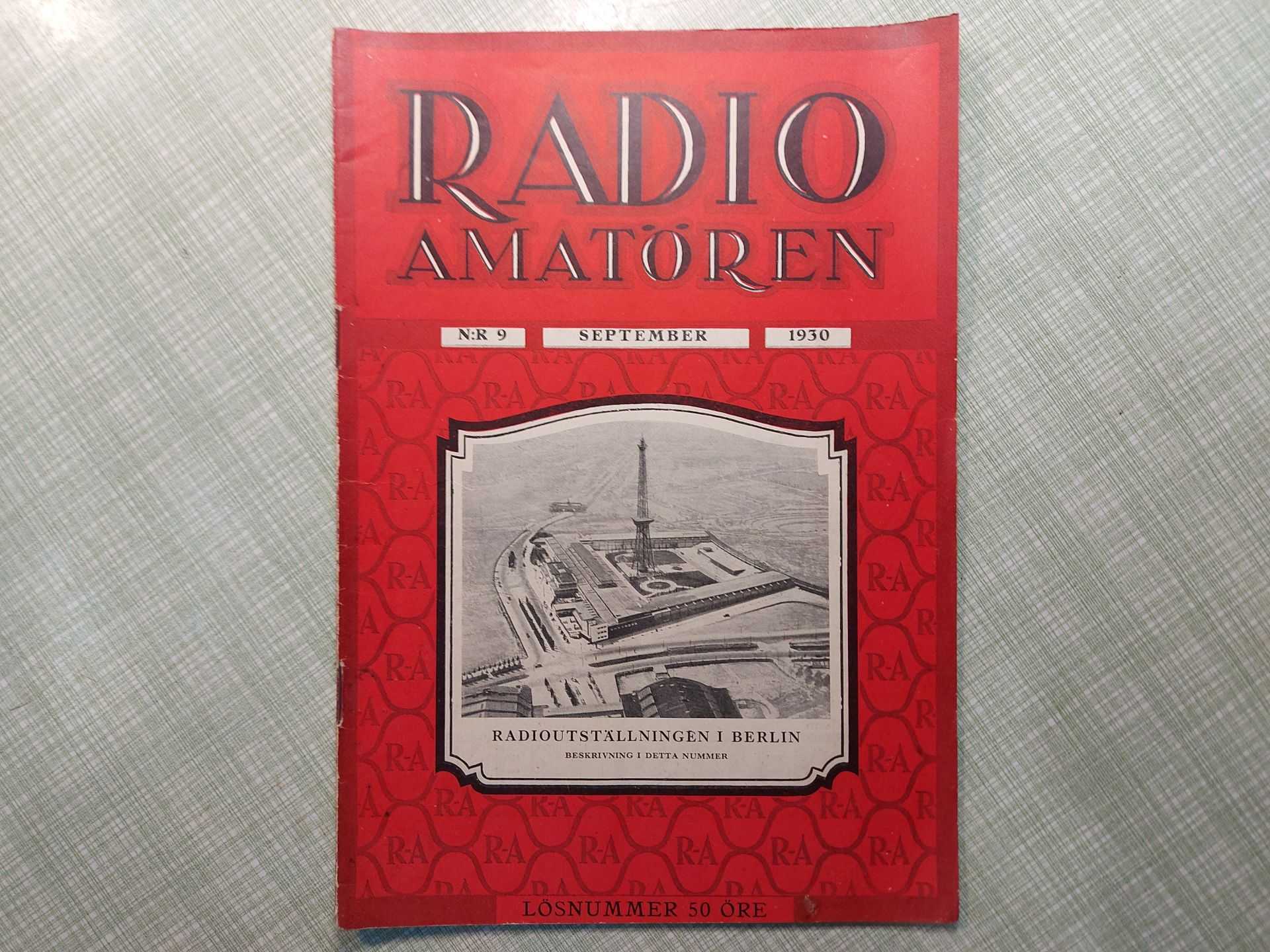 Radio Amatören 1930 IX
